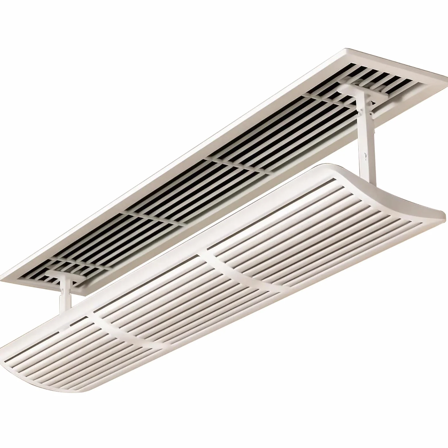 Copertura per bocchetta dell'aria, griglia regolabile da 101,6 cm, riduce la condensa, design con montaggio laterale e superiore, soluzione di ventilazione durevole per casa e ufficio