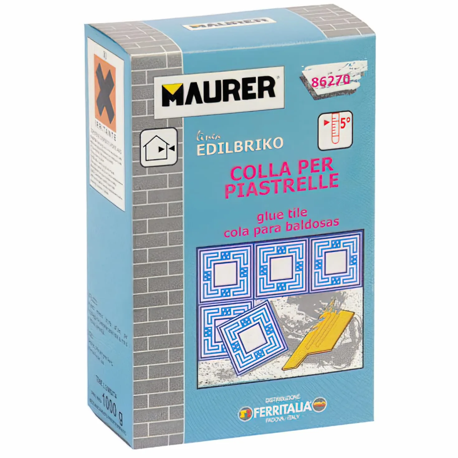 Maurer Colla per Piastrelle 5kg Gres Ceramiche