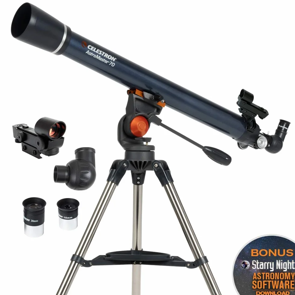 Celestron 21061 AstroMaster 70AZ Telescopio rifrattore, Blu scuro
