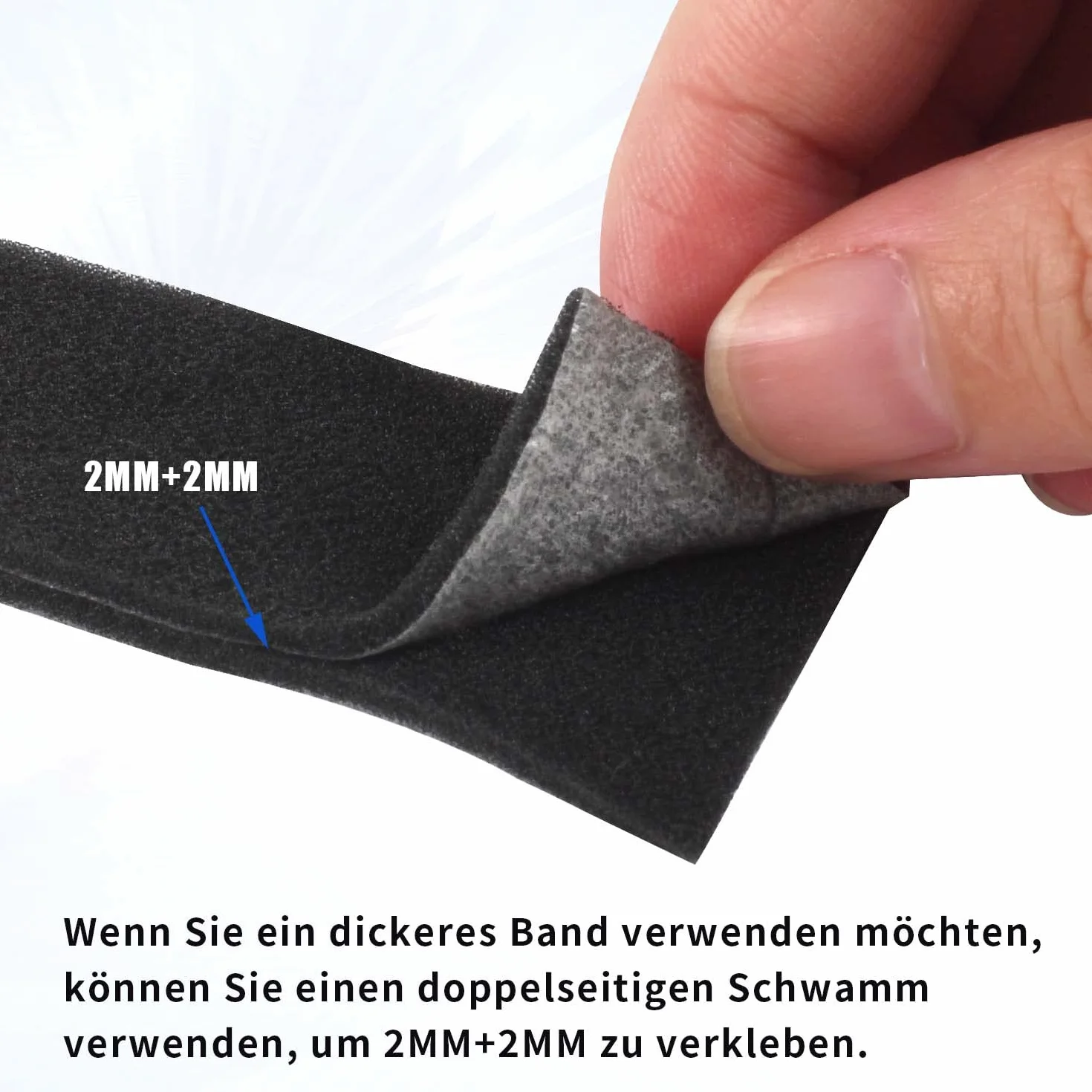 eTone Light Leak Proof Sponge High Density Foam film Replacement Light Seal Foam with Tongs for 120/135 Film Cameras Large Format Accessories, 2 mm