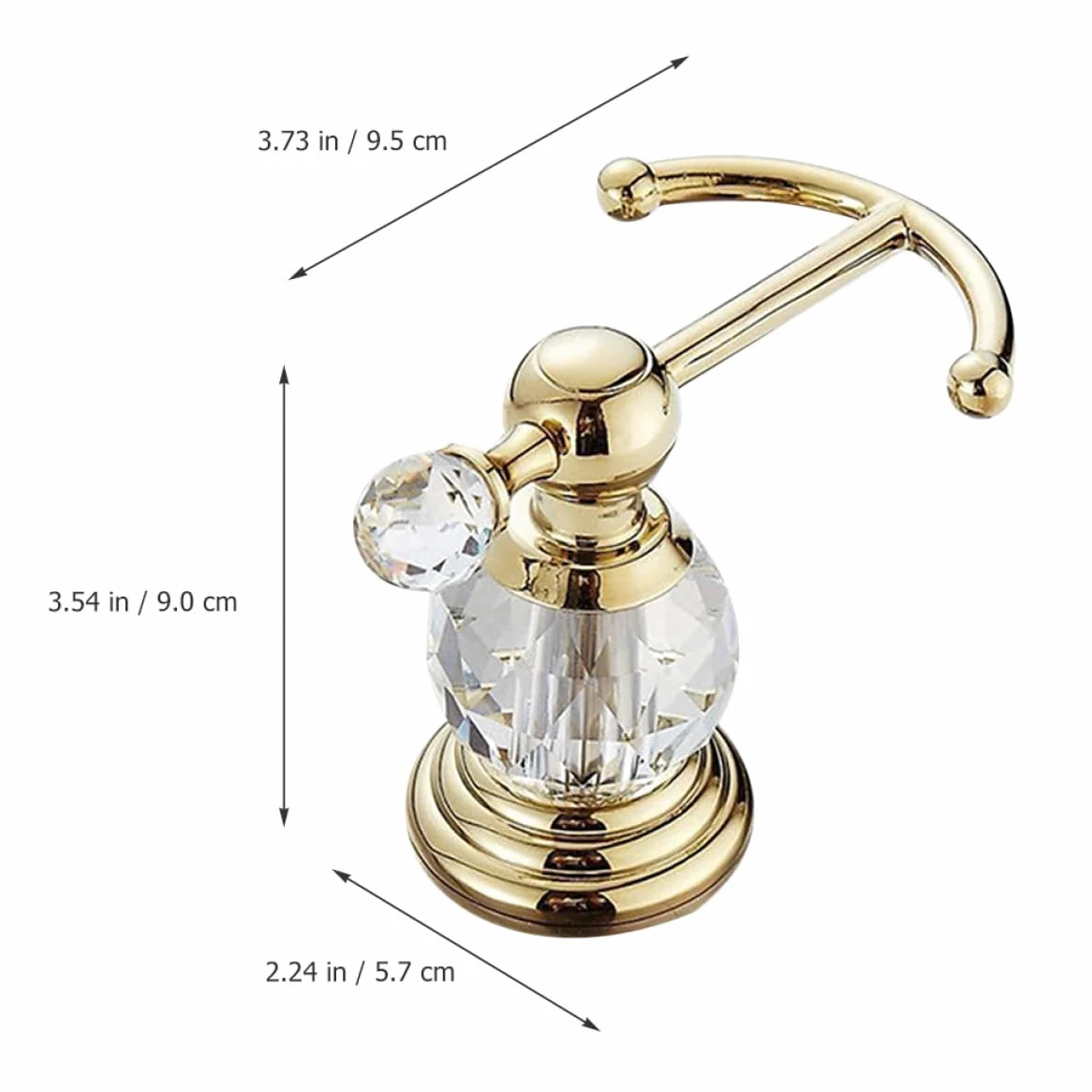 ifundom Gancio da Parete in Acciaio Inox 304 Color Oro Cristallo, Gancio Multiuso per Bagno e Cucina, Porta Asciugamani e Abiti Resistente per Ambienti Domestici e Armadi