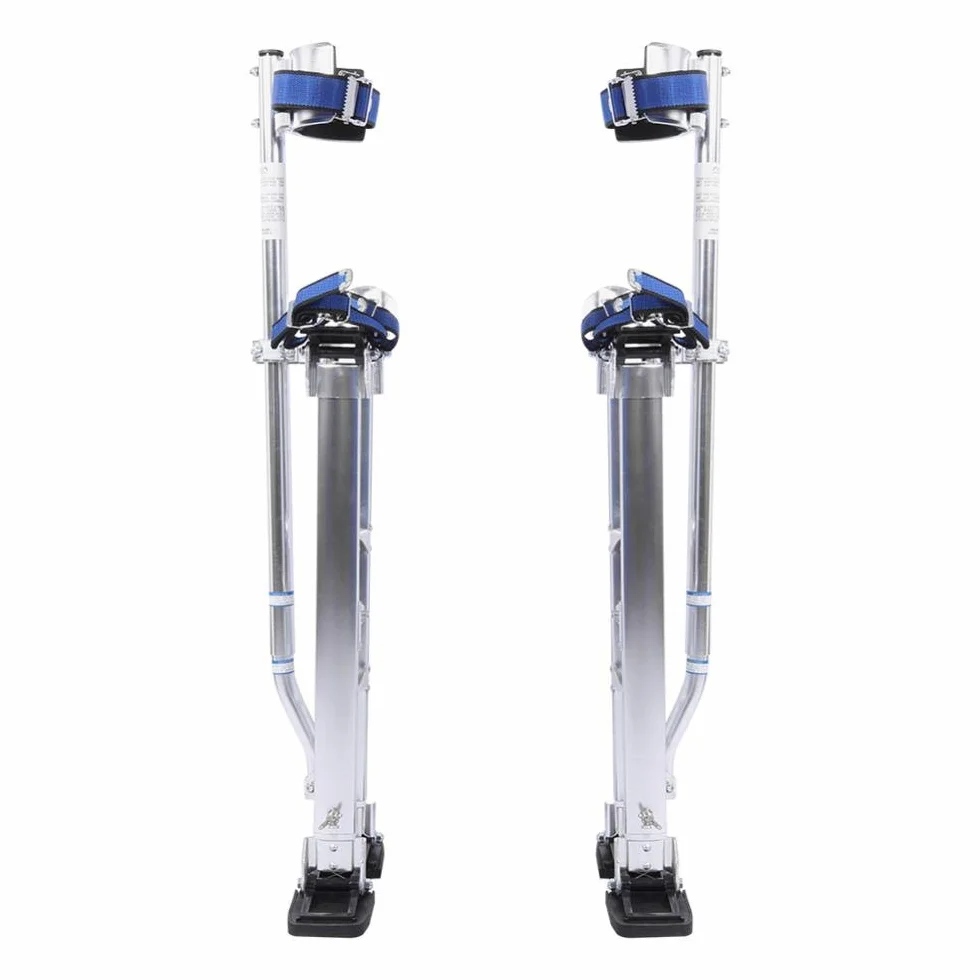 Trampoli Regolabili in Alluminio per Pittore Edilizia Altezza 61-101,6 cm Interni Esterni Argento