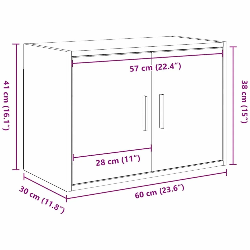 vidaXL Pensile per Garage Grigio Cemento Legno Multistrato