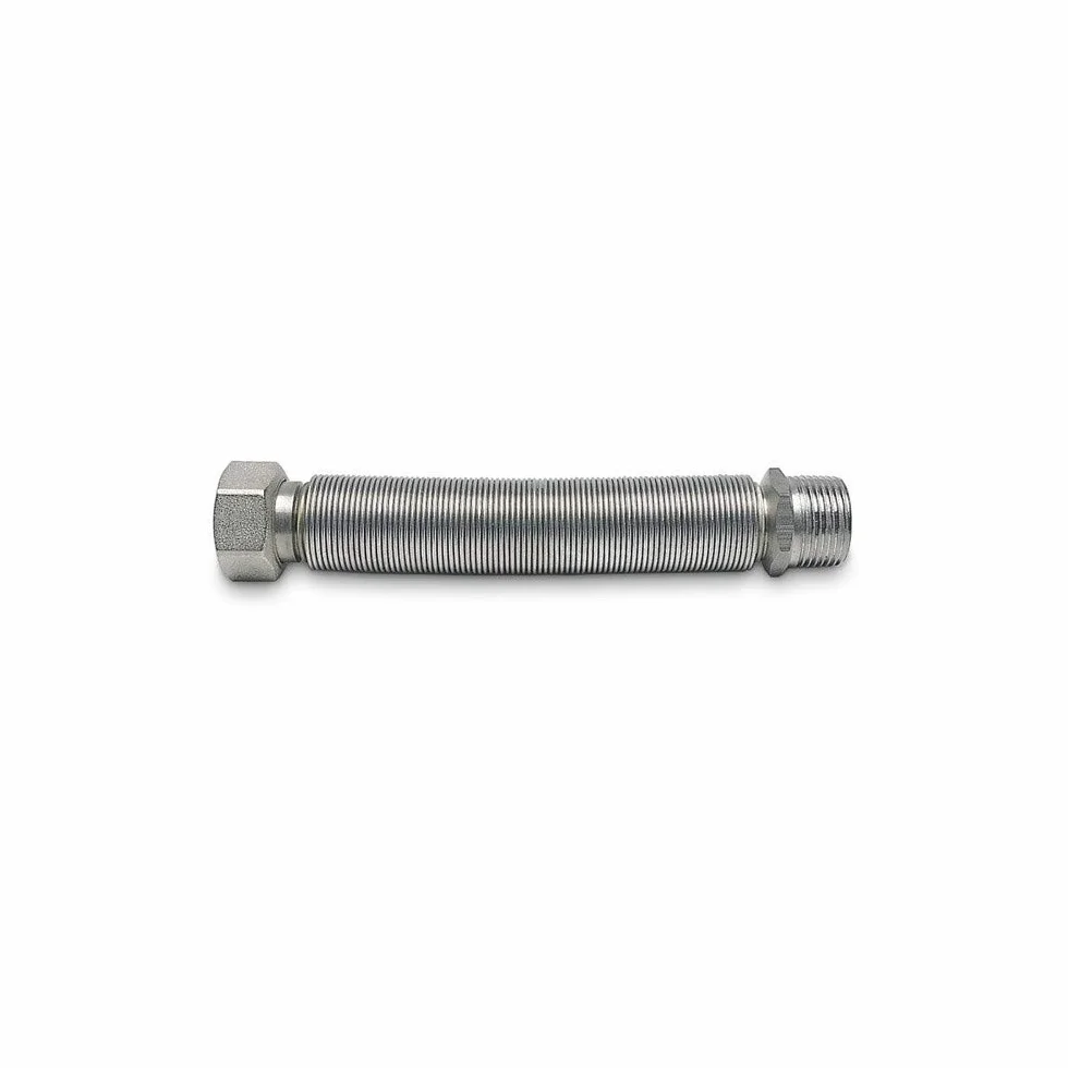 Raccordo flessibile per acqua in acciaio inox MF estensibile da 20 a 40cm circa (1" pollice)