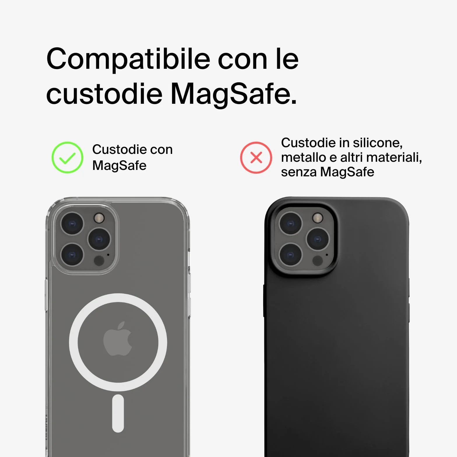Belkin BoostCharge Caricabatteria wireless 2 in 1 con Qi2 da 15 W, caricatore MagSafe per iPhone 16, 15, 14, 13, 12, Apple Watch, AirPods e altri dispositivi Qi2, alimentatore incluso, Carbone