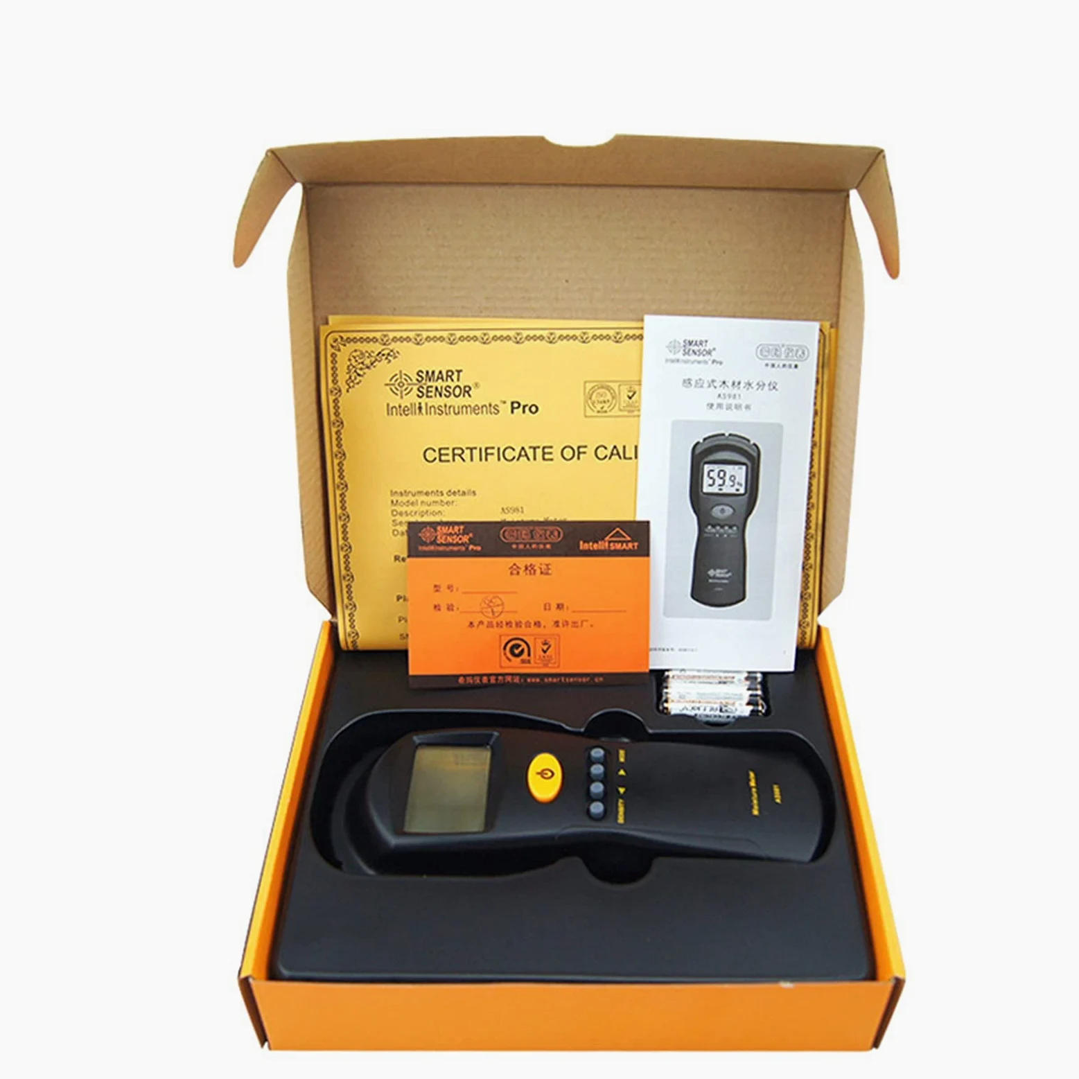 Igrometro Digitale Misuratore di umidità del legno induzione, misuratore contenuto bordo bambù