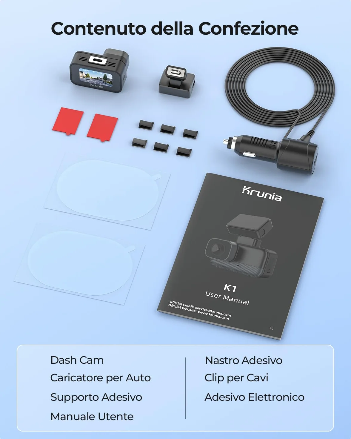 2K Wi-Fi Mini Dash Cam Auto, Telecamera con App, Compatibile con CPL e GPS Esterni, Supporti Magnetici, Visione Notturna WDR, Sorveglianza Parcheggio 24h, Supercondensatore, Angolo 170°