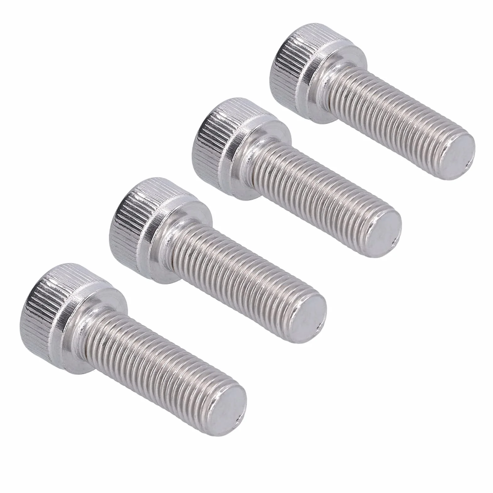 Bullone Esagonale M10x1.25 Acciaio Inossidabile A2 Vite a Passo Fine 4 Pezzi