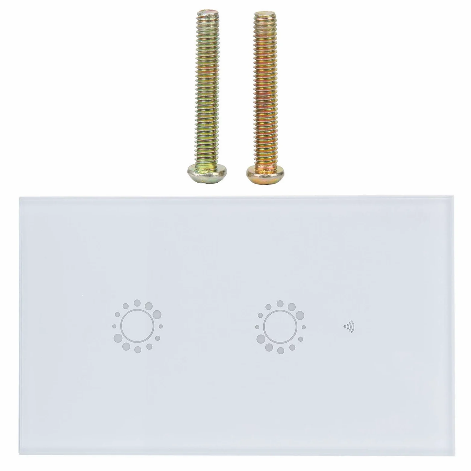 Cocoarm Interruttore Touch Wi-Fi, Interruttore Smart Touch da 95 a 240 V CA Pannello di Controllo WiFi a 2 per l'uso a Parete di Controllo Vocale dell'app Remota nell'officina di Casa e Ufficio
