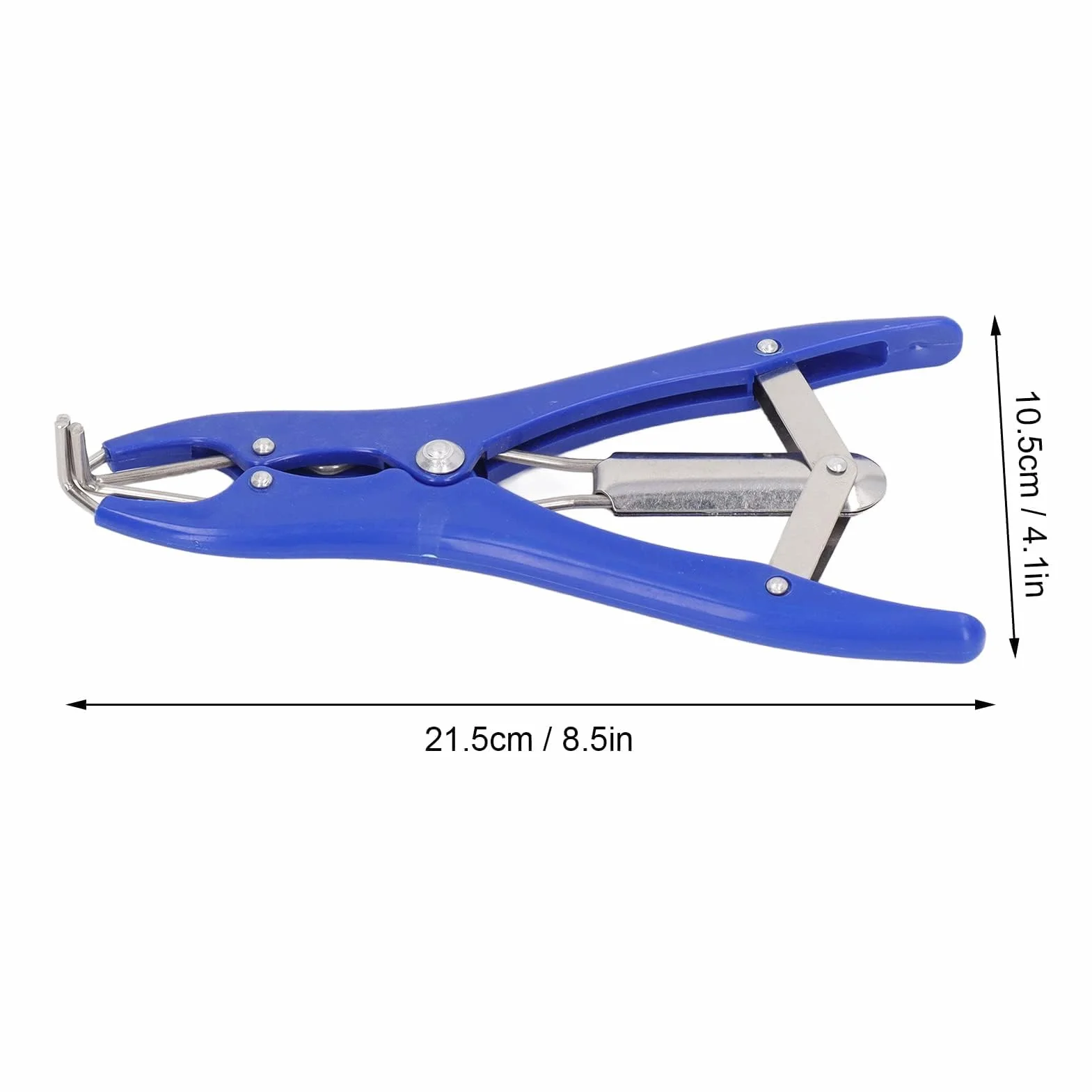 Kit Professionale per Castrazione 1 Pinza Elastrator in Plastica Durevole 100 Anelli Elastici di Gomma Rossa per Ovini Caprini Suinetti