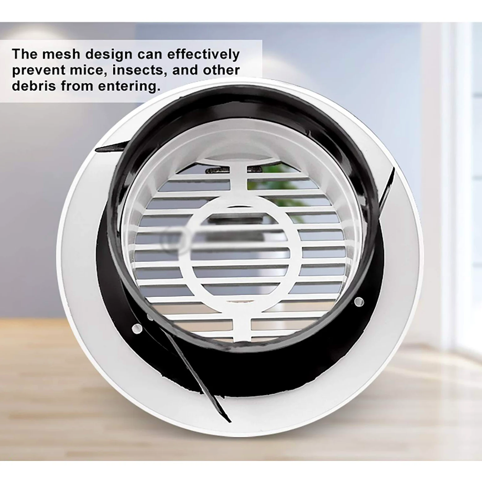 QWEASDF Abiti Rotonda Air Spat Addens ABS Vobinatura Diamidioso Vent Cover Bianco Condizionatore Bianco Outlet Grille Adatto per la Cucina Bagno Bedroom Office Ventilation (Ø75-200mm),200mm