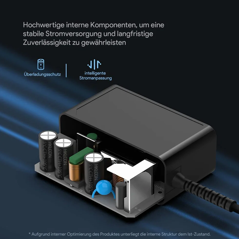 HKY Alimentatore di rete 24 V, alimentatore di rete 100 – 240 V, 50 – 60 Hz, 24 V, adattatore di rete universale, AC/DC, adattatore di commutazione per radio, luce notturna, Speedport, barra luminosa,