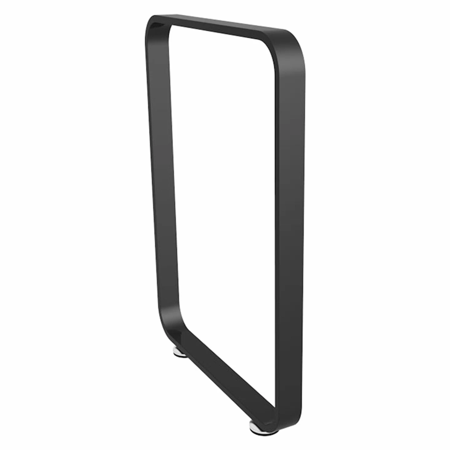 Gambe da tavolo in metallo rustiche Heavy-Du, 72,5 cm, tubo quadrato in ferro per cene, bar per la colazione e fai da te, capacità di carico 150 kg, colore nero (65 x 72,5 cm)