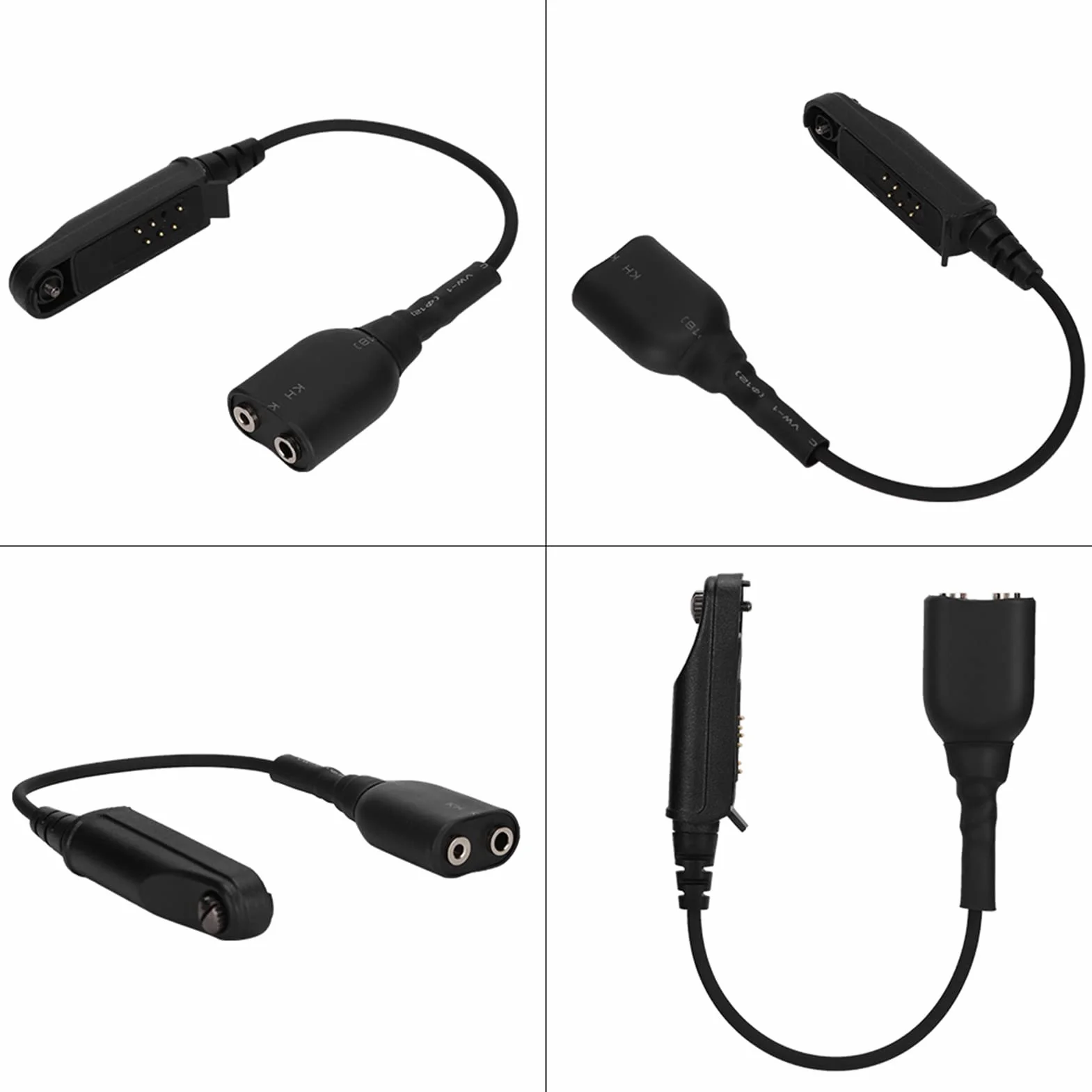 Tosuny Adattatore Cavo Audio walkie-Talkie K-Head 2Pin per BF-9700 A-58 UV-XR UV-5S GT-3WP UV-9R Plus, interfaccia K 2Pin Porta Cuffie UV-5R, Accessori