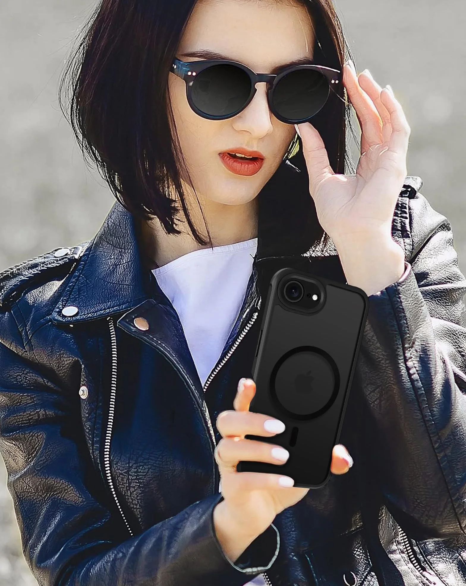 iVoler Cover Magnetica per iPhone 17e / iPhone 16e, [Compatibile con MagSafe] [Protezione Antiurto di Grado Militare] Custodia Anti-graffi Traslucida Opaca Posteriore Sottile Case, Nero