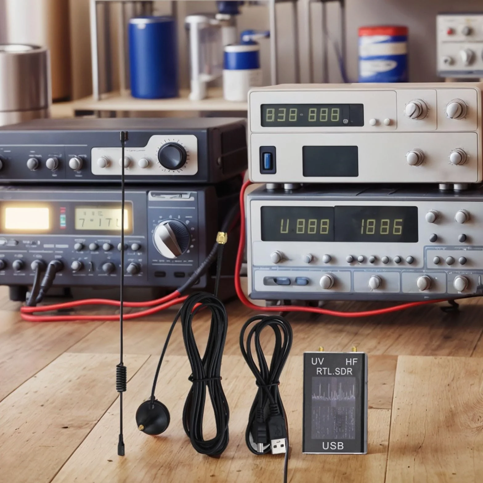 100 kHz-1,7 GHz Full-HF-RTL Ricevitore Sintonizzatore USB R820T+8232 Ricetrasmettitore amatoriale Accessori Utensili Multi Strumento Professionale