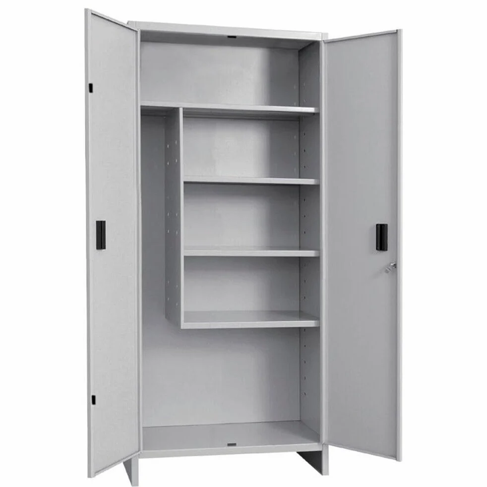 Generico ARMADIO PORTASCOPE SMONTATO 2 ANTE 4 PIANI PRATIKO PROMETAL H. 179,5X100X40 CM