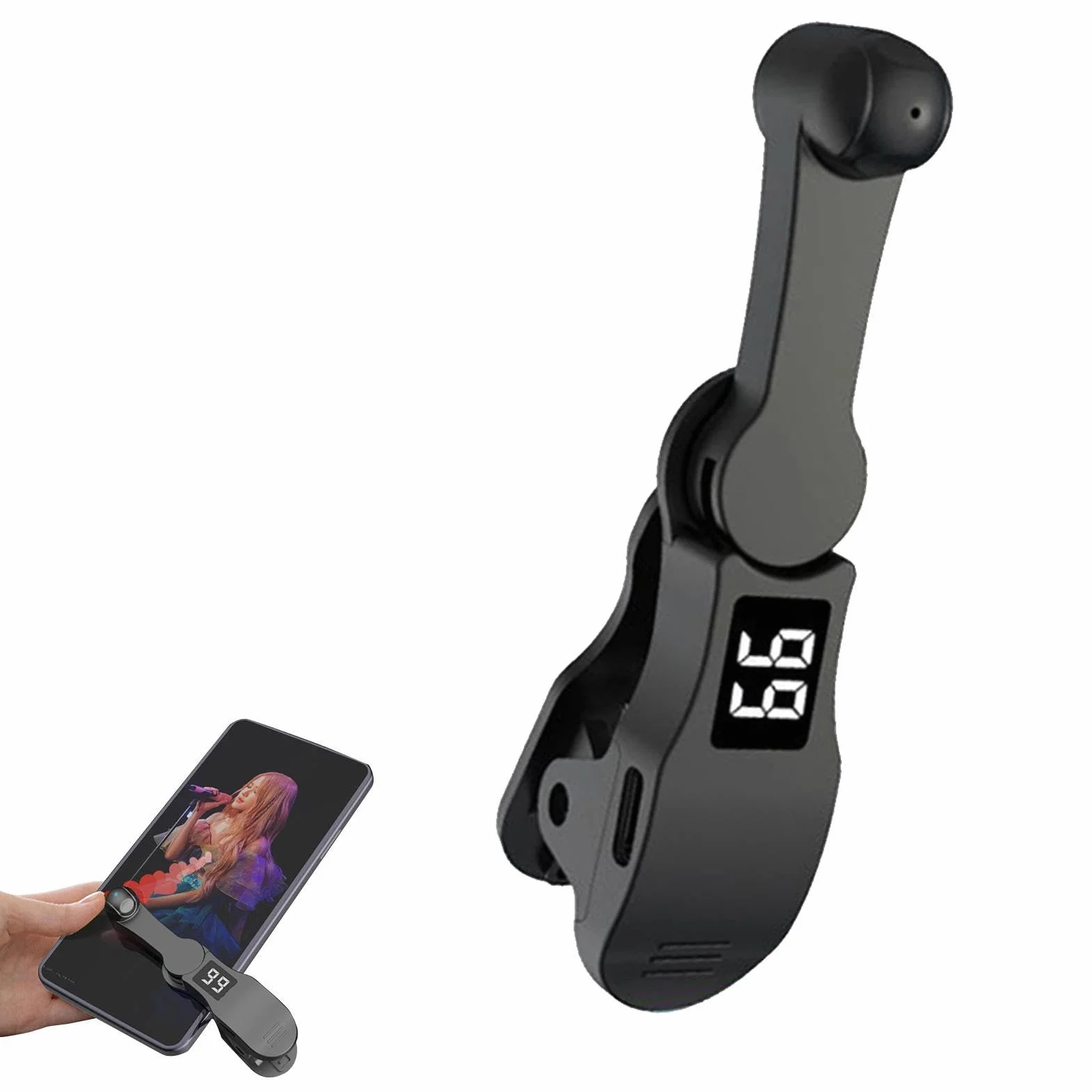 Clicker automatico per telefono | Tapper schermo del telefono automatico pieghevole | Pulsante di automatico regolabile per giochi/acquisti/trasmissioni live/compiti di ricompensa