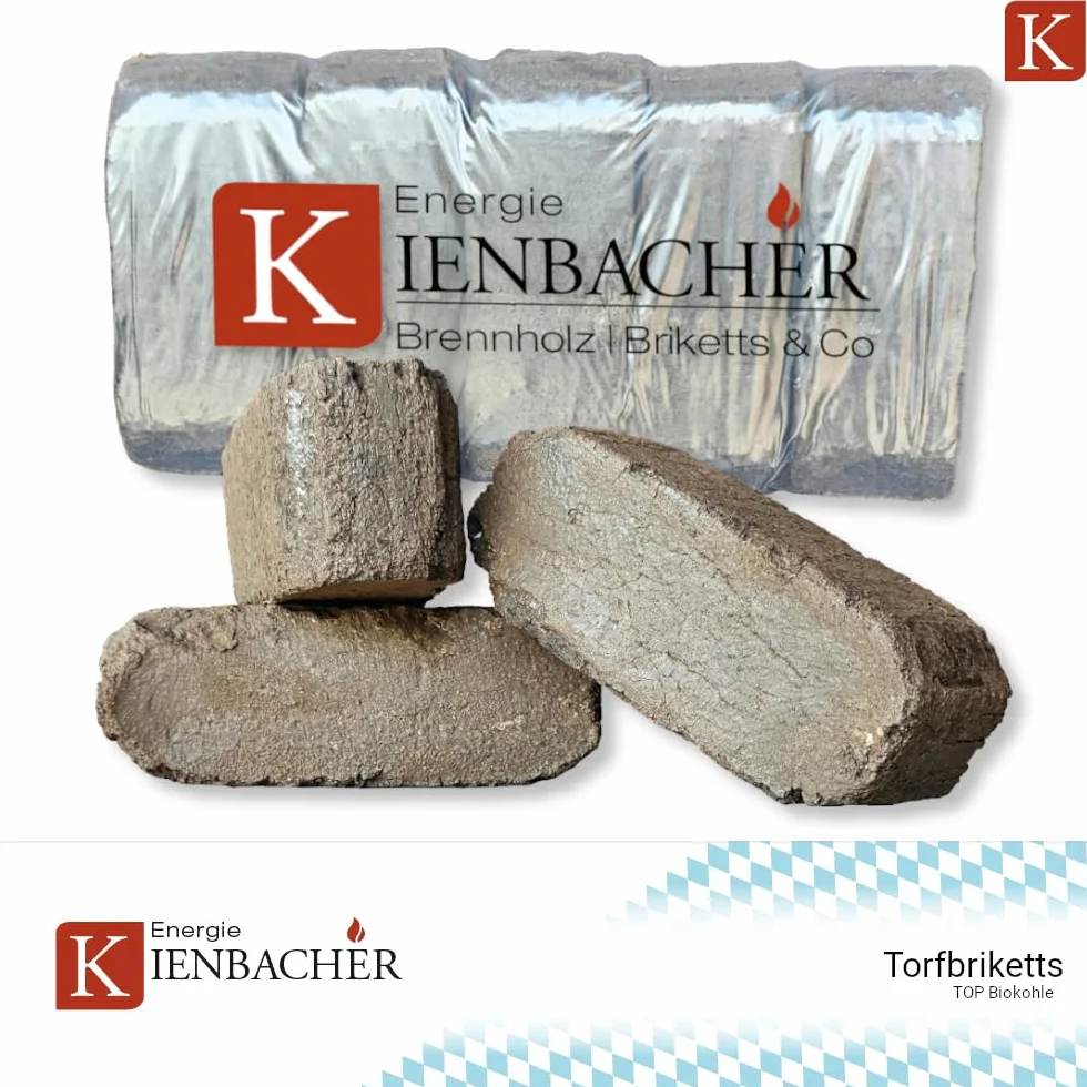 Pallet di bricchette di torba e carbone naturale Kienbacher 1000 kg