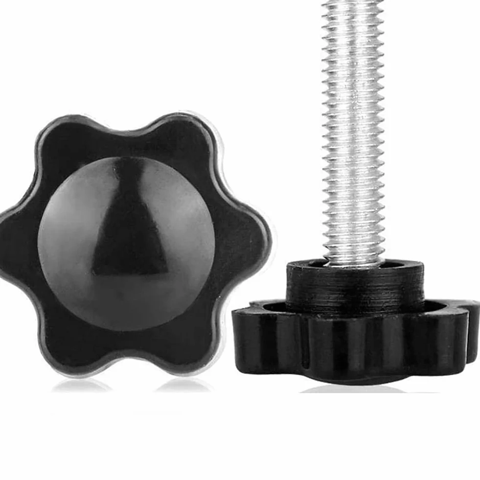 Vegena Vite a Stella M8 x 50 mm, 10 Pezzi, Dado Nero per Macchina Utensili
