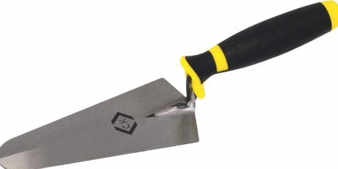 C.K T529207 Cazzuolino punta tonda acciaio al carbonio impugnatura morbida 180 mm