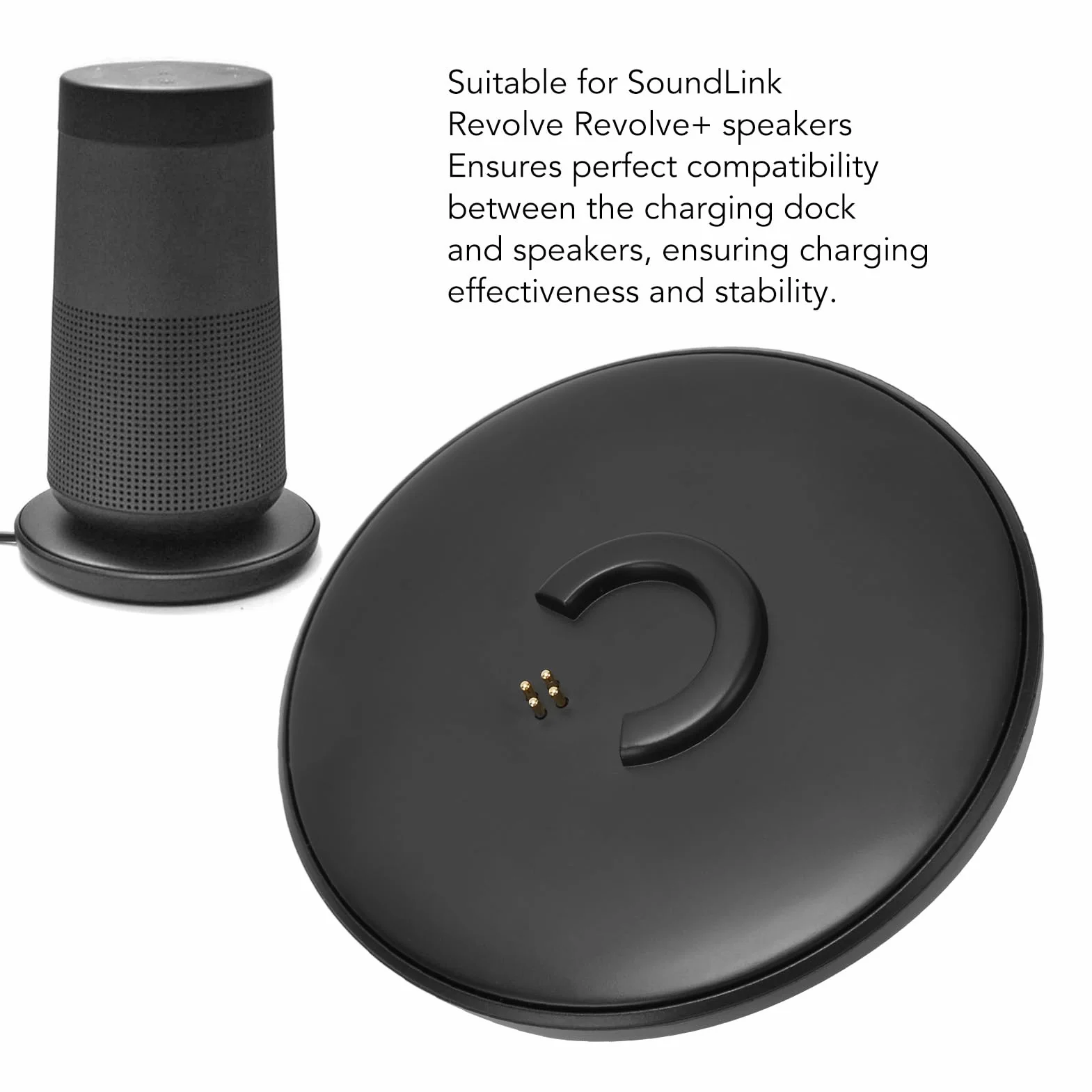 Caricabatterie per Bose Soundlink Revolve, Base di Ricarica per Altoparlanti Domestici Portatili, Base di Ricarica per Altoparlante Bose Soundlink Revolve Soundlink Revolve Plus