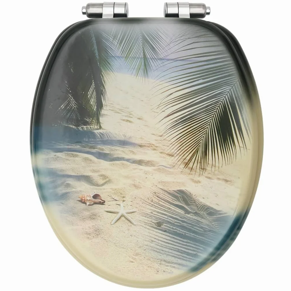 Sedile sedile WC con coperchio a chiusura morbida MDF Spiaggia 02_0002938