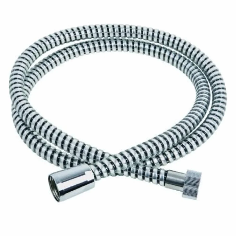 Schläfer 807690 | Flessibile Doccia 2,00 metri Connessione Universale G 1/2" Tubo Flessibile Doccia 200 cm in Plastica, Flessibile Metaflex Argento, Tubo Spiro-Flex, Ottima Resistenza Antipiega