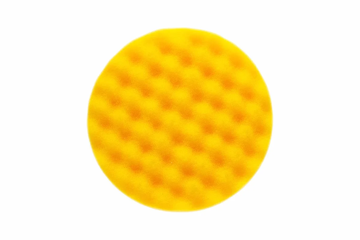 Mirka spugna per lucidare Ø180mm x 25mm / gialla ondulata/per lavori di finitura e lucidatura/per lucidanti Polarshine / 1 confezione