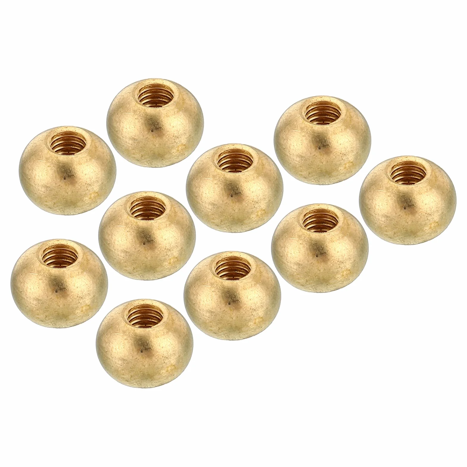 PATIKIL Ottone Sfera Dadi Pomello M4x0.7 10pz Lampada Decorazioni Vite Cappucci