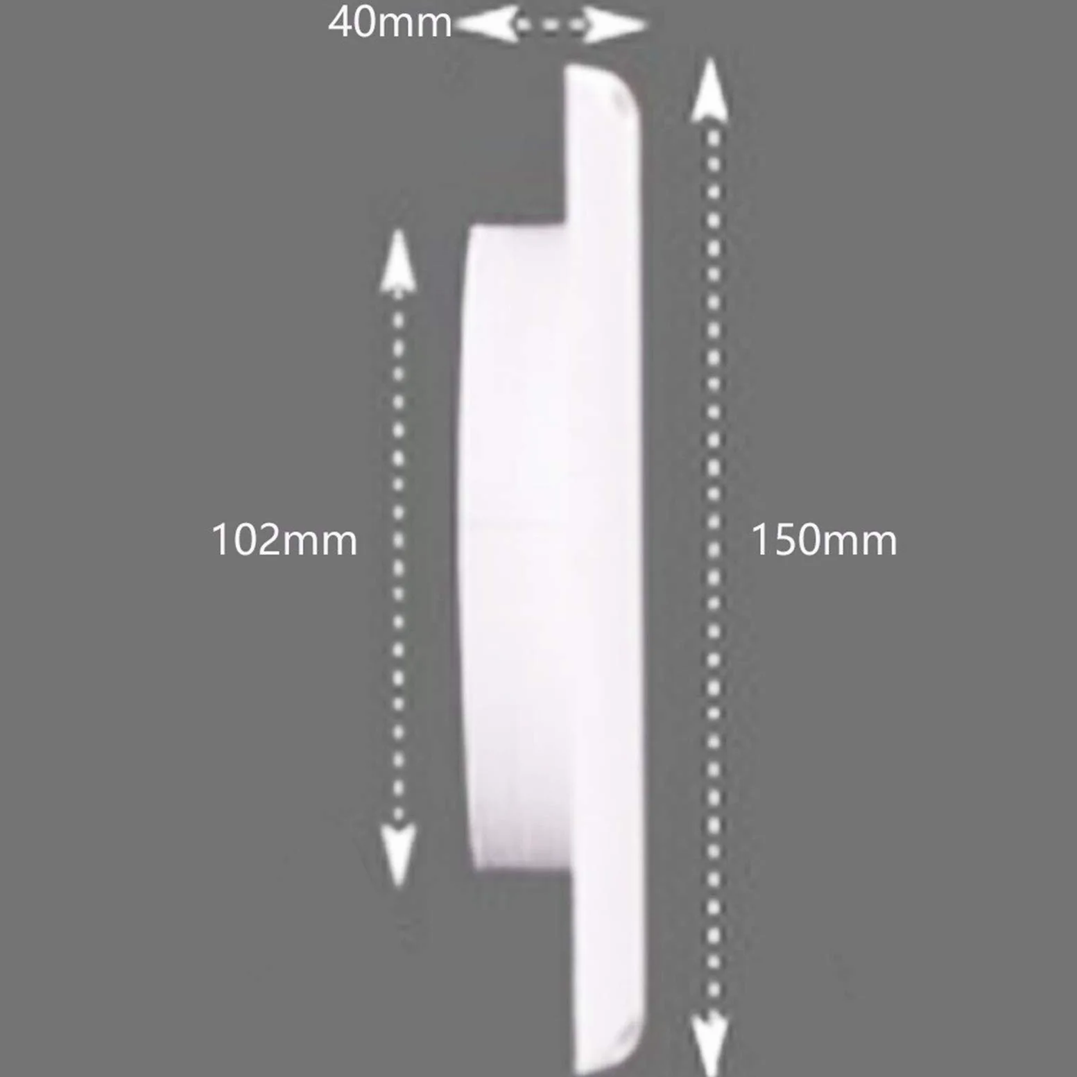 Griglia di ventilazione a parete in plastica | Bianco: scarico con feritoia in plastica for condotto a parete e ventilatore