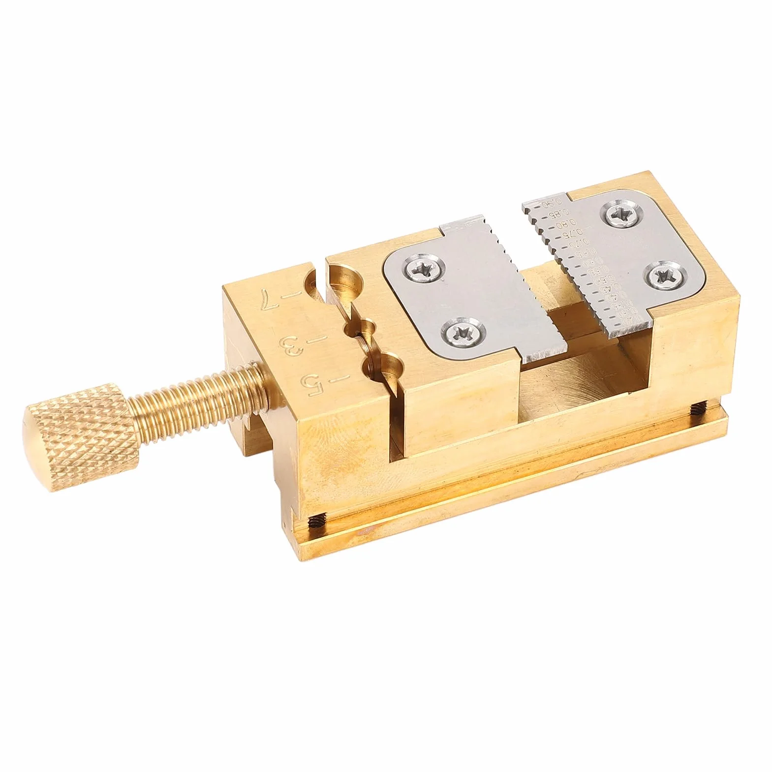 Demeras Supporto per Lancette dell'orologio, Morsa da Banco Resistente all'usura Apertura 0,2-0,9 Mm per Riparazione Orologio da Polso
