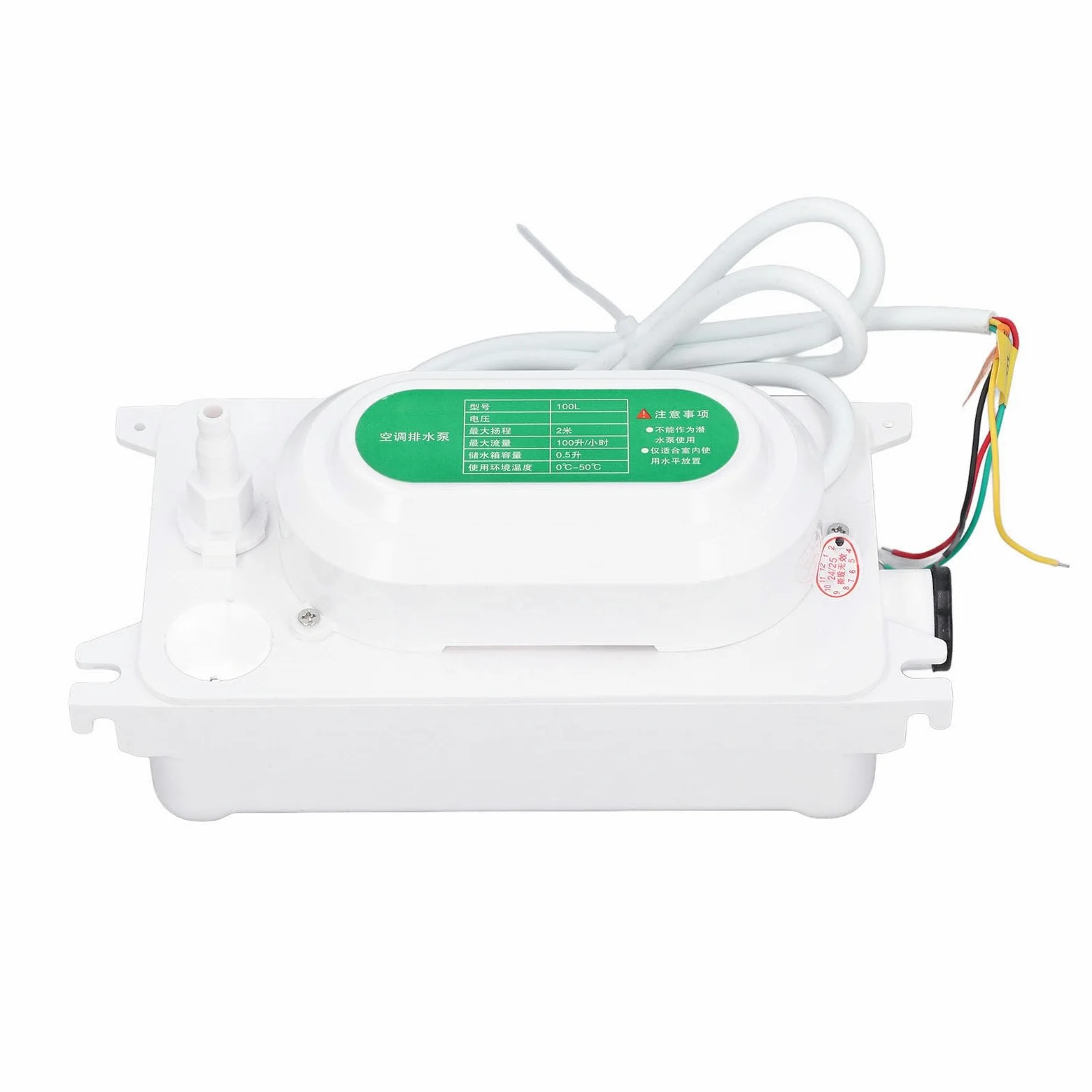 Scarico per Rimozione Sollevamento HVAC con Pompa Automatica della Condensa Premium, Portata 100 L/h con Serbatoio 'acqua 0,5 L, Ideale per Produttori di Ghiaccio Commerciali