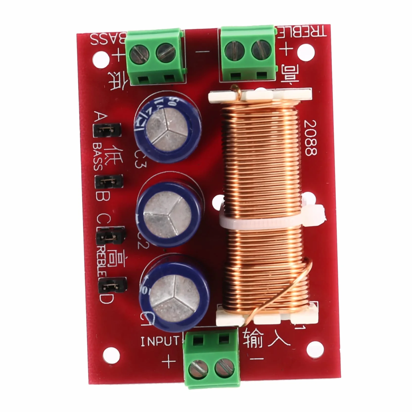 YLY-2088 Divisore di Frequenza Audio 400W Filtri Crossover Regolabili Un 2 Vie Full Range Divisore di Frequenza dei Acuti