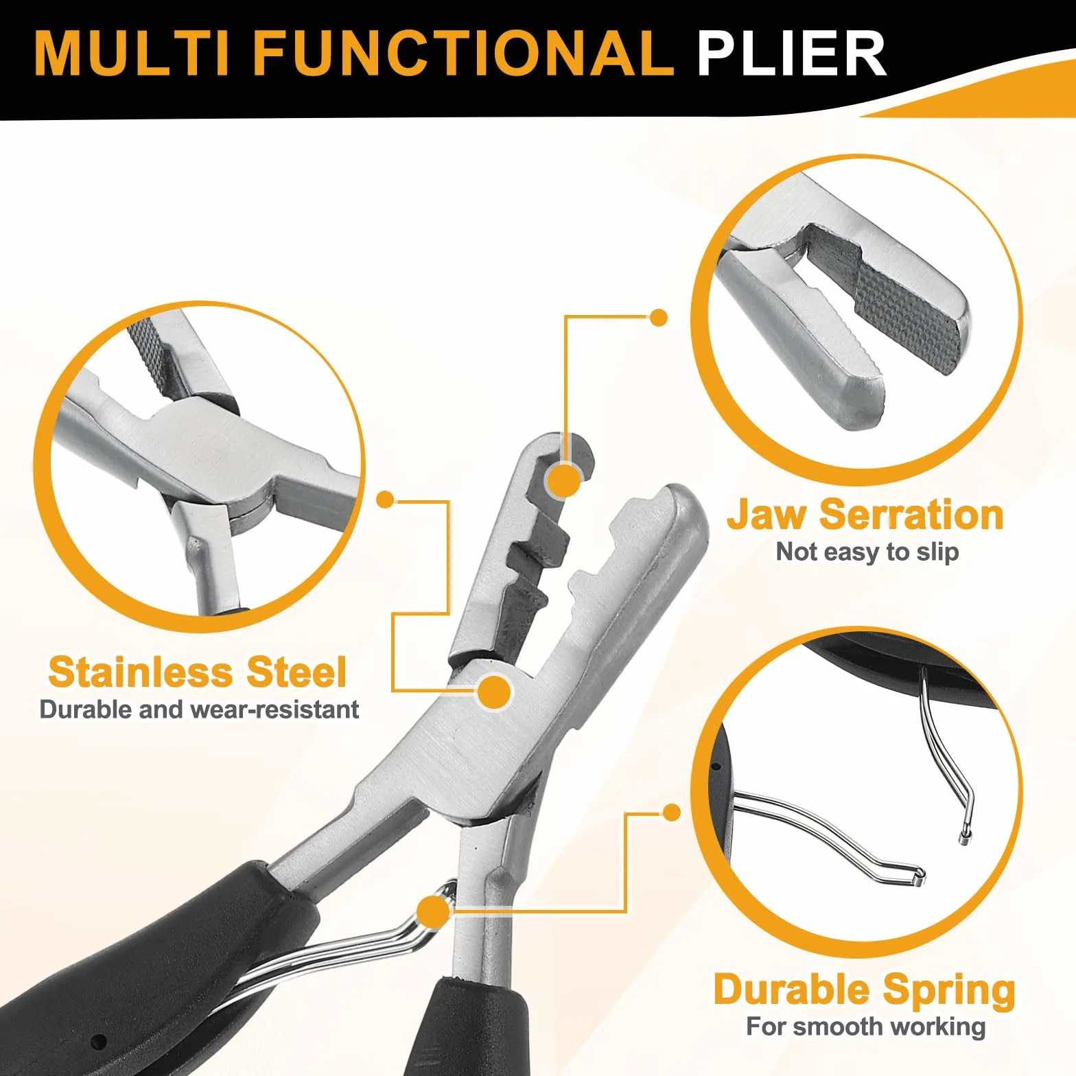 QUARKZMAN Pinze Per Estensioni Di Capelli A Fusione A Legame Piatto 5.7" Strumento Per Aprire E Rimuovere Estensioni Pre-Bondate