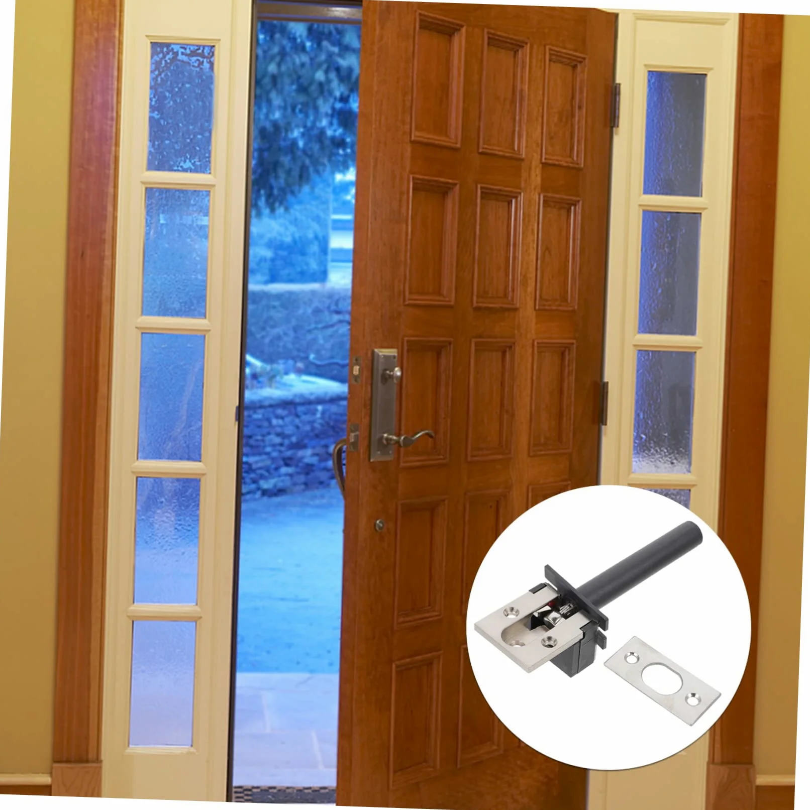 2sets Serrature Catena Antifurto Lega Di Zinco Con Chiusura Sicura Per Porte Per Case e Strutture Ricettive
