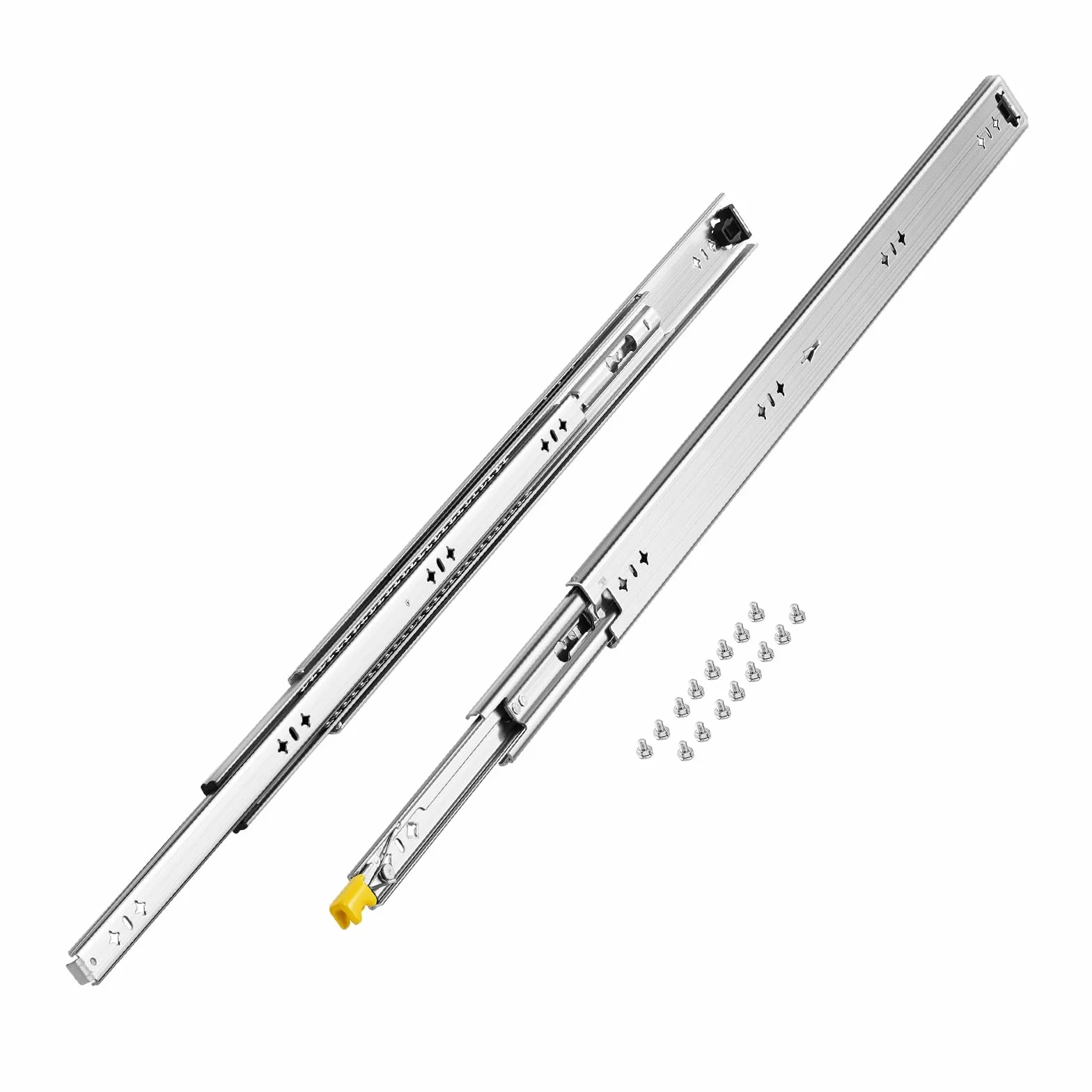 VEVOR Guide per Cassetti a Estensione Completa 113,4 kg Bloccaggio Cuscinetti a Sfera 780 x 53 x 19,5 mm