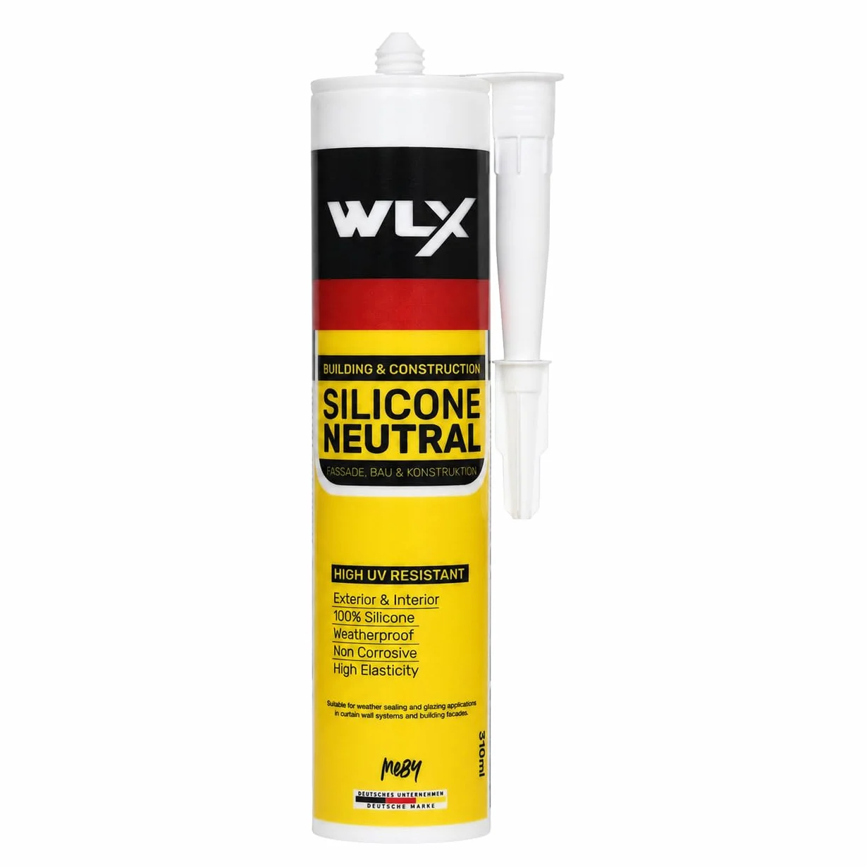 Sigillante Silicone Neutro Trasparente 310ml Antimuffa Impermeabile UV