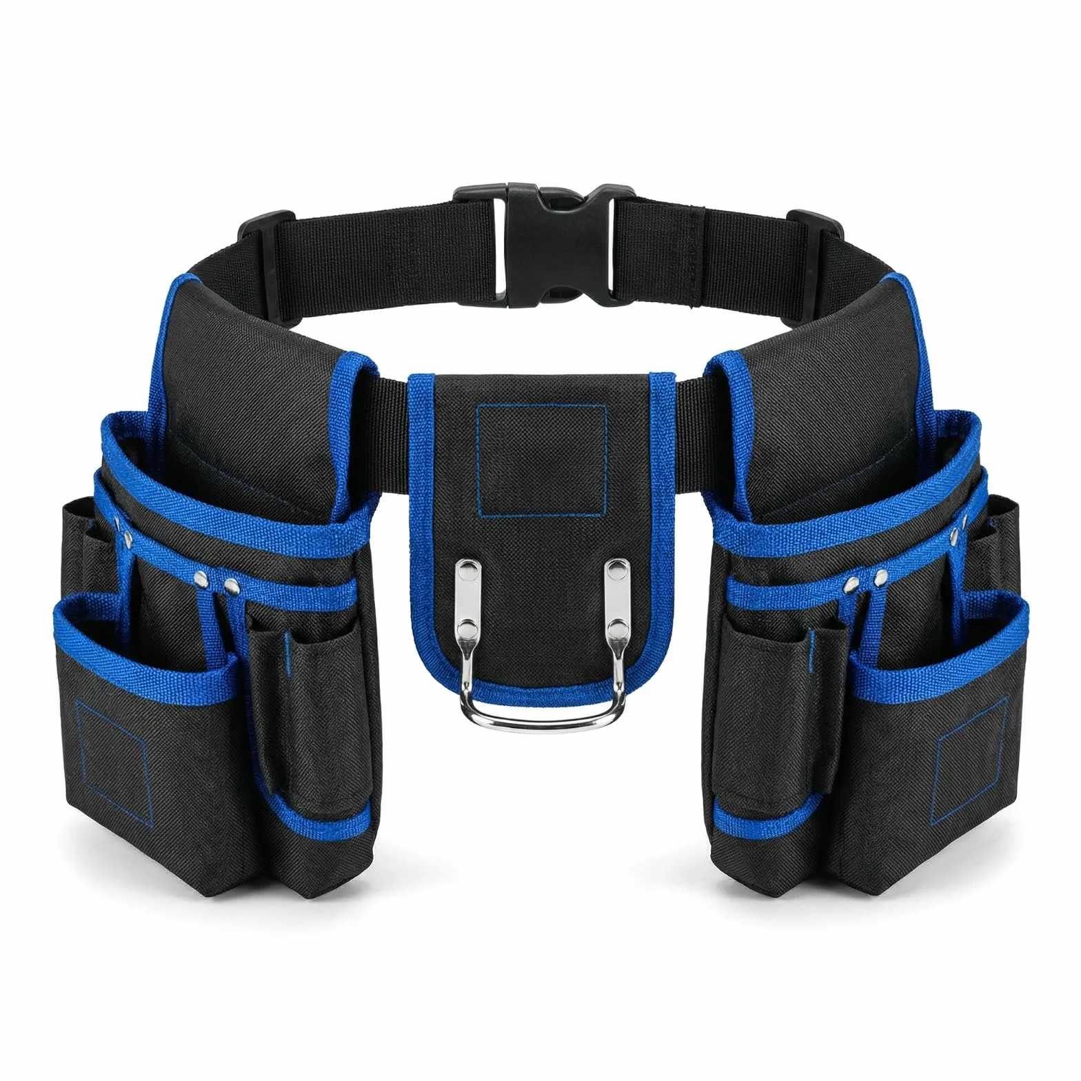 Cintura Porta Attrezzi Imbottita con Multiple Tasche Regolabile per Elettricisti Blu