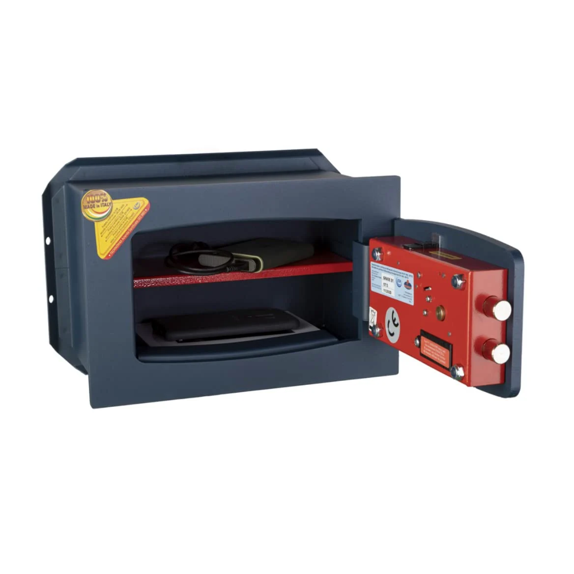 Technomax, Cassaforte a muro, Serie Gold Trony modello GT/3BP, Apertura a combinazione elettronica digitale con chiave d'emergenza, Dimensioni mm. 210 (H) x 340 (L) x 150 (P)