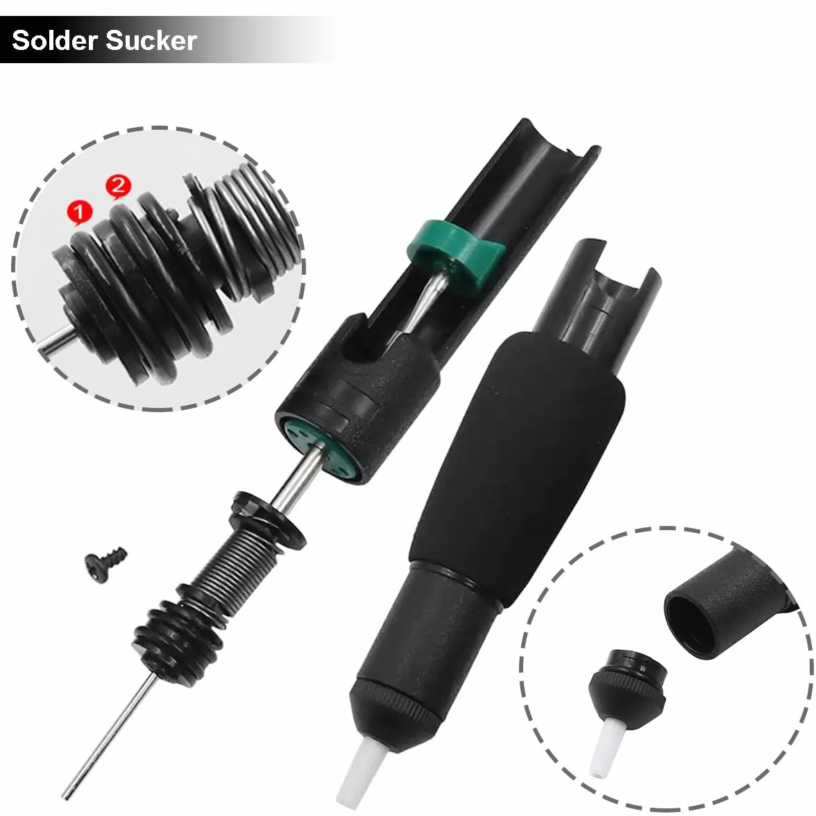 Ventosa per Saldatura a Doppio Anello 8" con Ugello Dissaldante CP2515 Strumento di Rimozione Saldatura