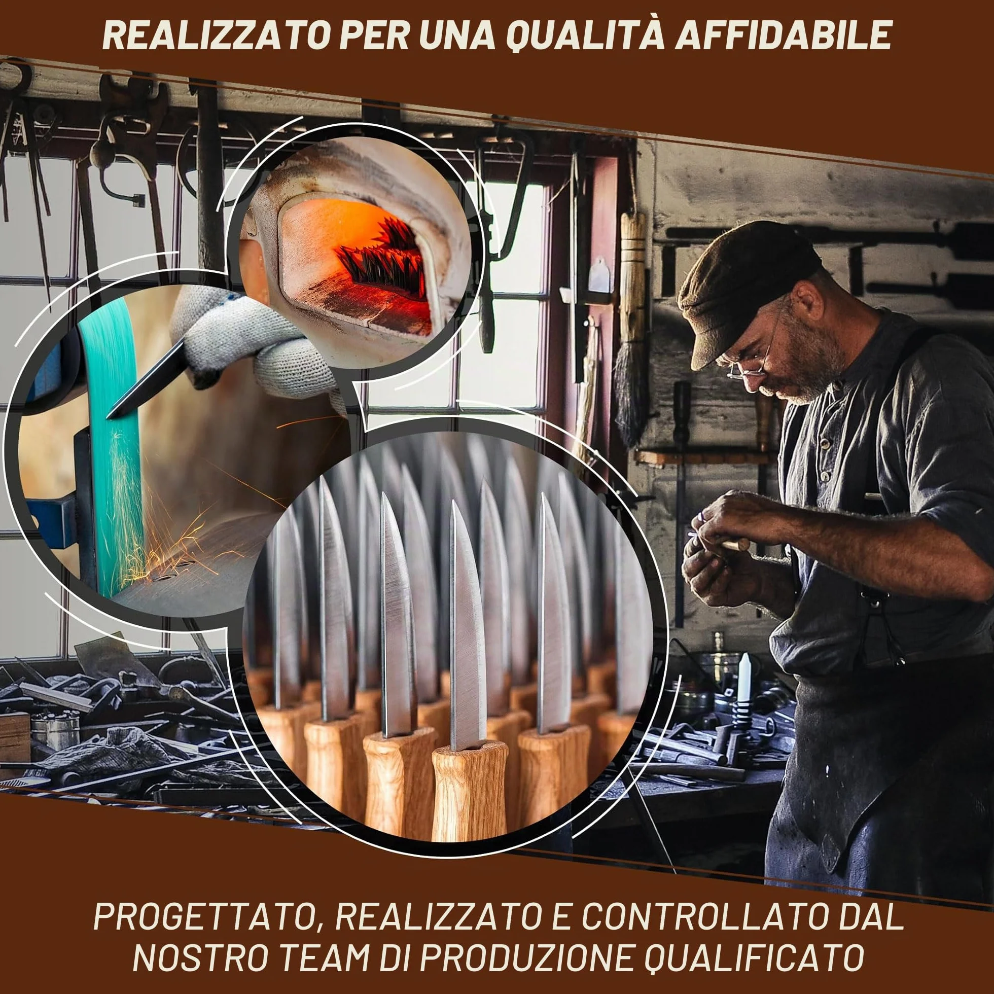 BeaverCraft C4 Coltello per Intaglio del Legno Sloyd per Sgrossatura