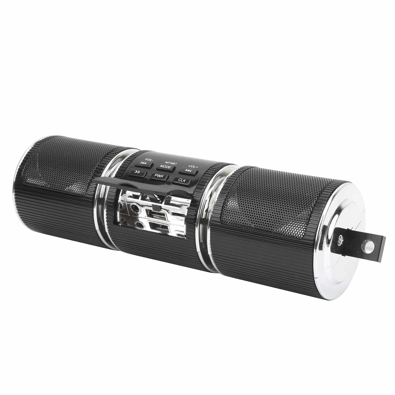 aqxreight Altoparlante Stereo per Moto di Lettore per Manubrio Audio Impermeabile MP3 (Black)