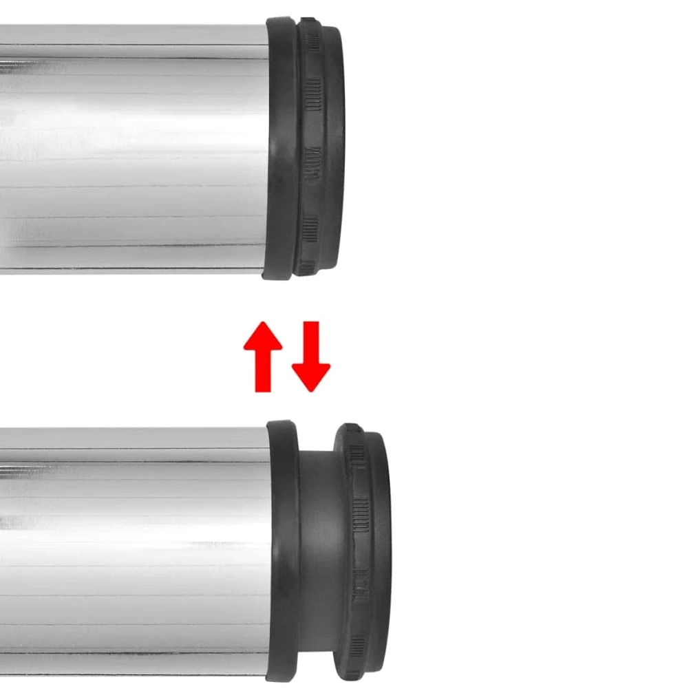 vidaXL 4X Gambe per Tavolo Cromate in Ferro Altezza Regolabile Piedi Mobili
