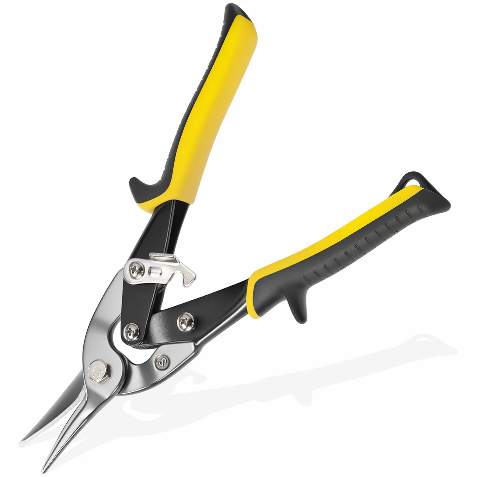 Forbici per metallo 26 cm acciaio al cromo vanadio dritte manico antiscivolo professionale