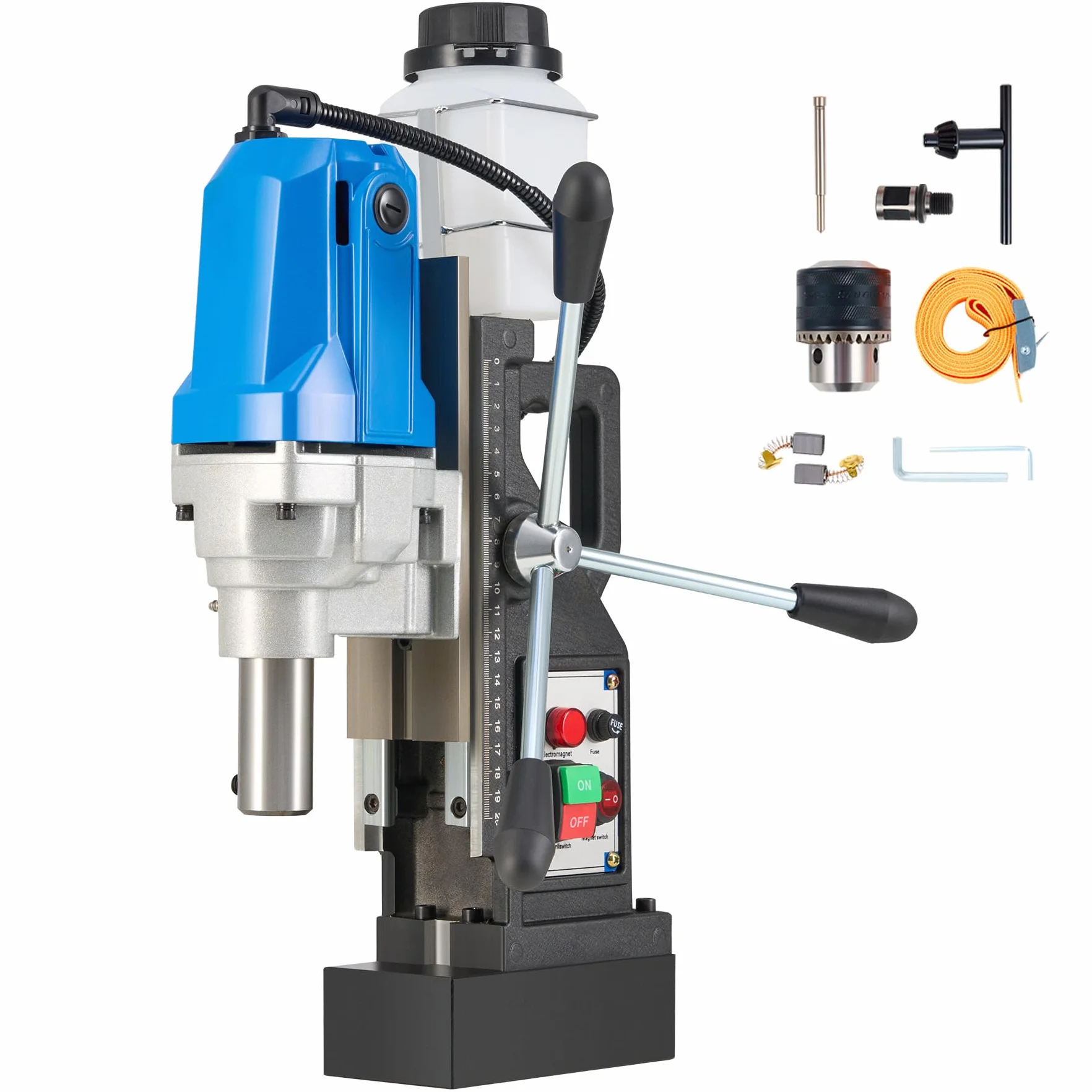 ZELCAN 1100W Trapano Magnetico Carotatrice Magnetica Portatile 12000 N Fino a 40 mm Profondità Massima 50 mm