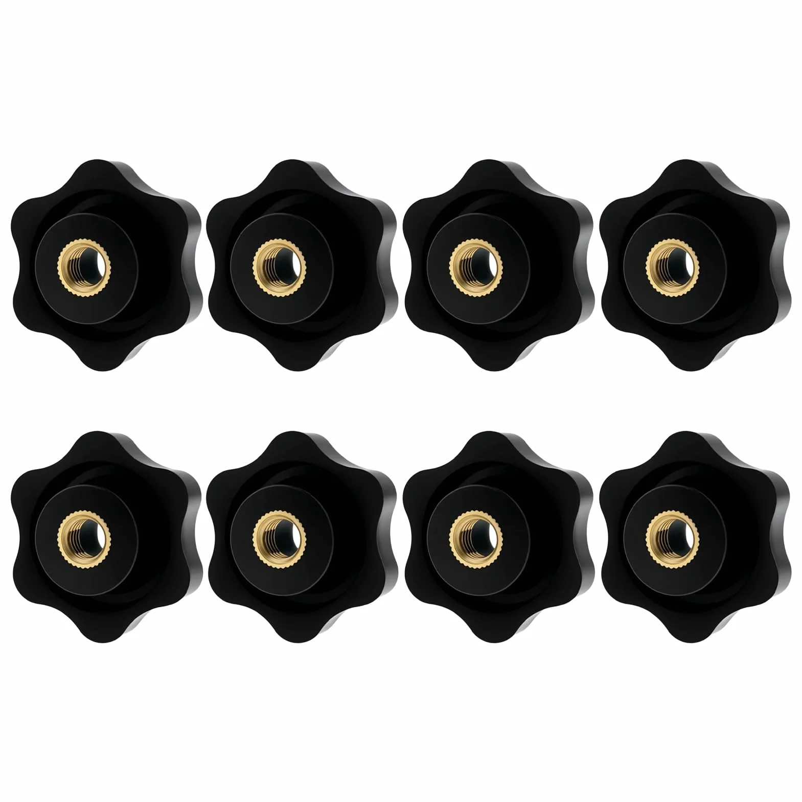 Manopole a Stella M6 32mm Nero per Mobili Macchine Scaffali