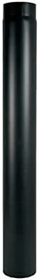 Tubo fumo nero L 25 cm da interno per stufa a legna sp 2 MM (DIAMETRO 250)