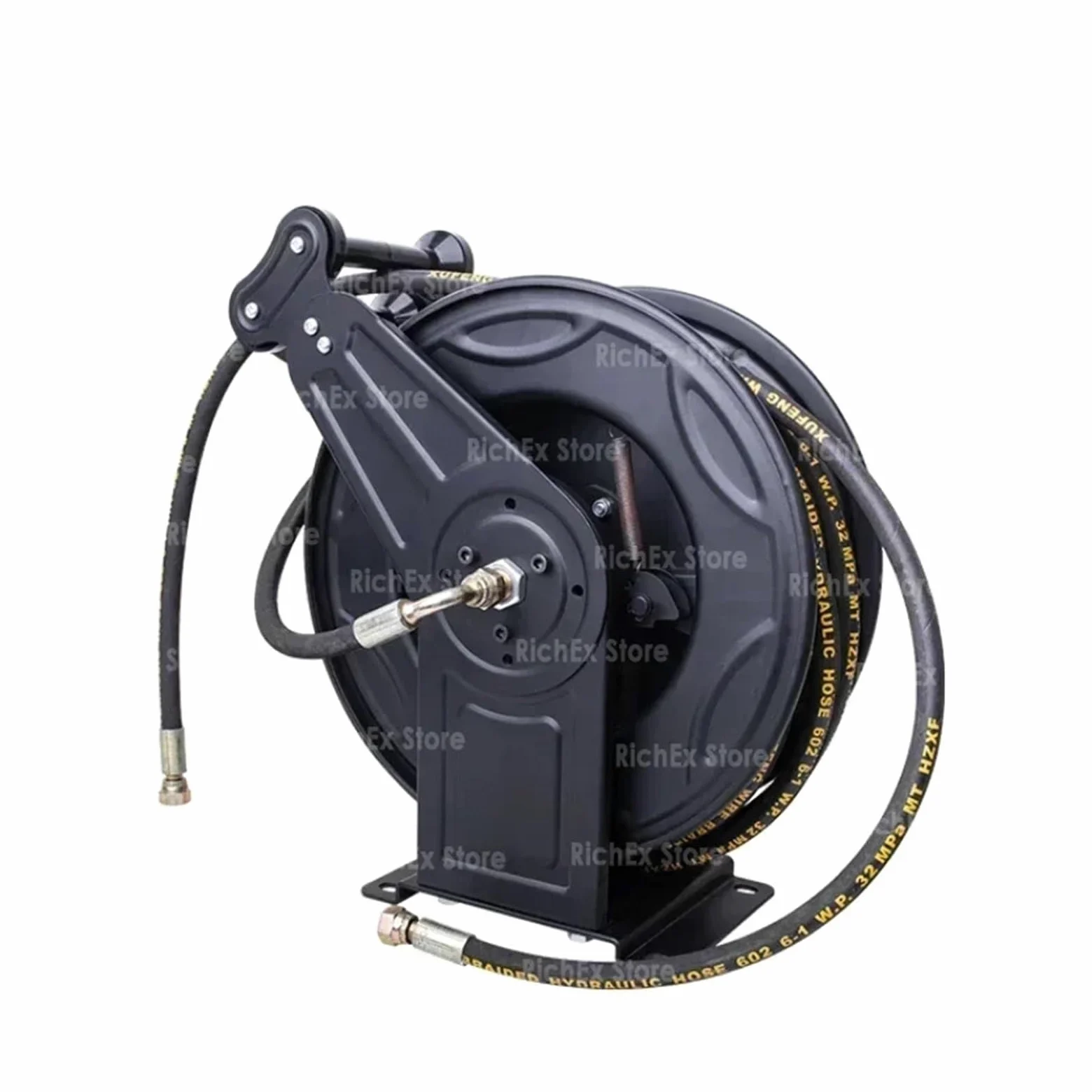 Avvolgicavo, Avvolgitubo in Metallo Retrattile Automatico da Giardino, Montaggio a Parete, in Acciaio Inox, for Lavaggio Auto ad Alta Pressione, avvolgitubo