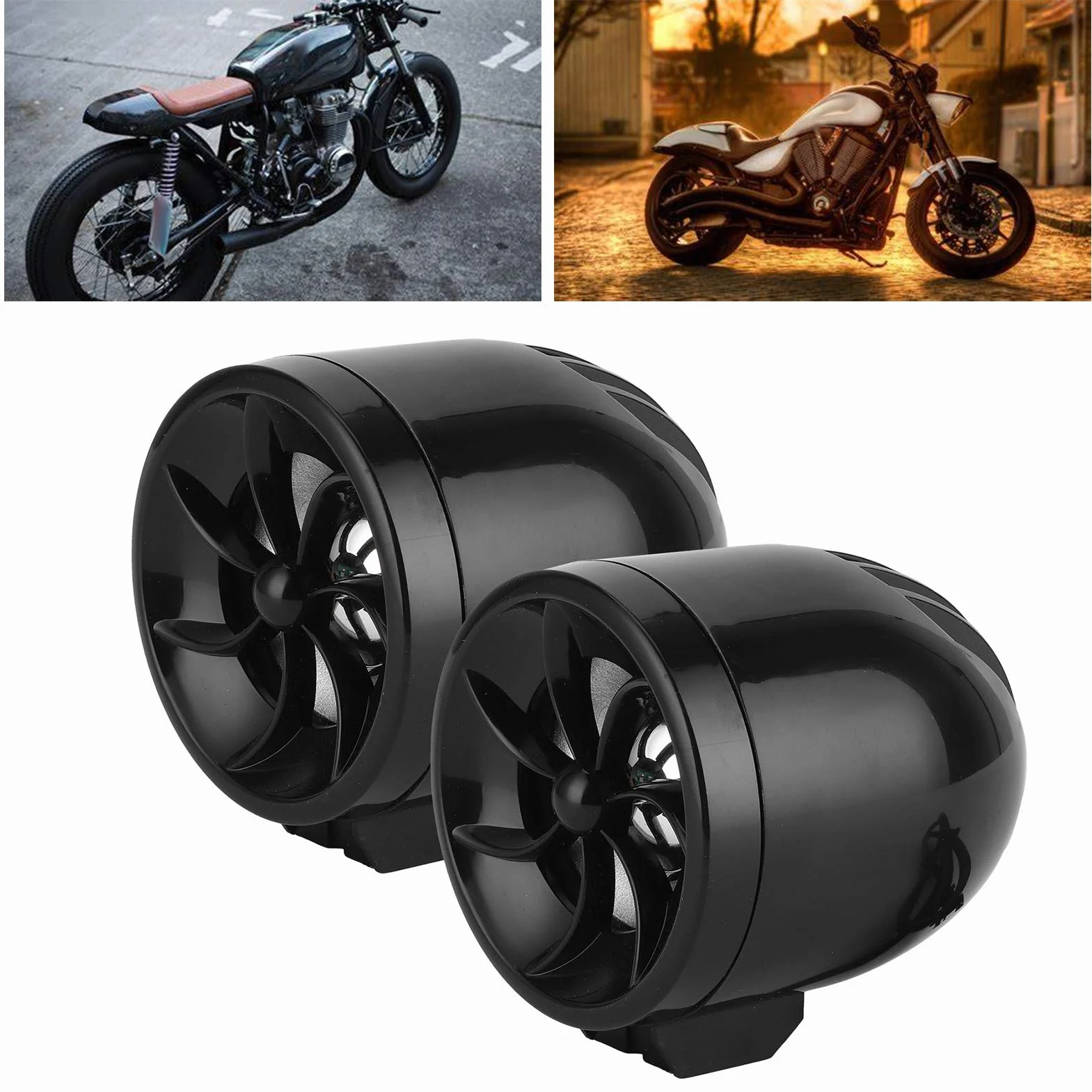 KIMISS di amplificazione audio stereo per lettore musicale, altoparlante Bluetooth per moto, altoparlante Bluetooth per moto 12V Amplificatore musicale audio Altoparlante ad alta